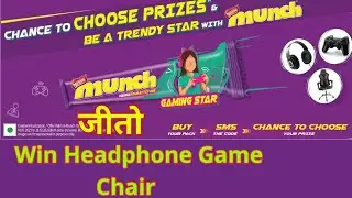 Munch new contest offer 2023 | chance to win and be a star gamer | Sms win gaming headphones chair |