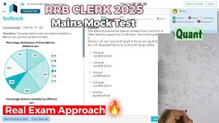 RRB CLERK Mains Live Mock Test, Quant Score??.. #rrb #rrbpo