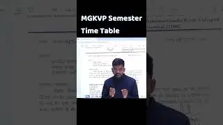 MGKVP B.A, B.Com, B.Sc | 3rd, 5th Semester Exam Time table आ गया है | mgkvp Semester time table 2024
