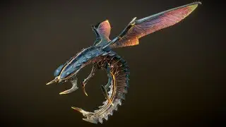 Alien Insect creature for VR action game