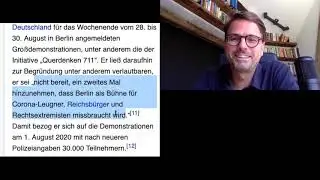 Psychiater analyisert Politiker Andreas Geisel -SPD- zum Verbot der Demo in Berlin am 29 Aug 2020
