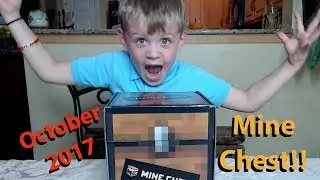 Mine Chest October 2017 - Loot Crate Official Minecraft Chest Opening!