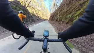 Chilling ride on Silver Comet Trail&hellip;literally!