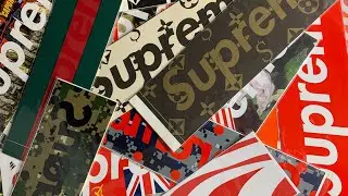 Supreme box logo stickers collection