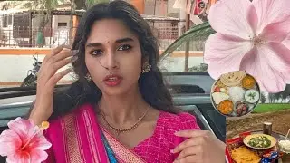 Daily vlog / wearing Sari ✨/festival celebration. 