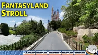 Wide Angle Fantasyland Relaxing Stroll - Magic Kingdom - Walt Disney World - 4K 60fps