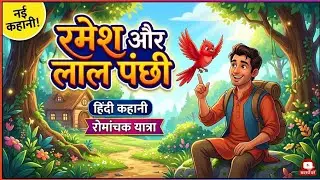 रमेश और लाल पंछी | RAMESH OR LAL PANCHI | HINDI KAHANIYAN | CARTOON STORIES| HINDI STORY 