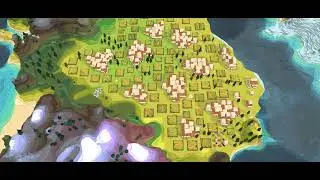 Godus - 2 Minutes of Calm, relaxing breeze beneath a Farming Settlement