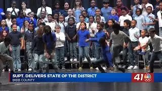 Students help present academic progress at Bibb Schools' State of the District