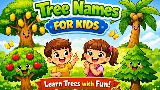 🌳 Tree Names for Kids | Learn Trees with Fun | Kids Learning Video