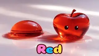 RED Color &ndash; Fun Jelly Animation for Kids | Learn Colors