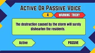 Active Voice vs. Passive Voice: Try This Quiz. 💡