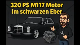 Neuer Motor f&uuml;r den Schwarzen Eber I M117 560 320PS von MKB I Mercedes W108 280SE I Hitzeschutz