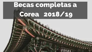 D&oacute;nde y c&oacute;mo encontrar becas completas a Corea 2018/19