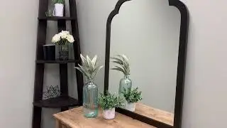 Oslo Framed Vanity Mirror - Clover Cathedral - 24.4x32.4 Rubbed Bronze