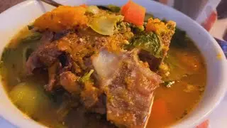 Готовим говяжий суп. Простой и полезный суп из говяжьих костей.