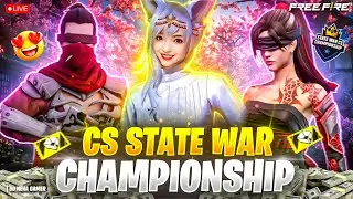 CS STATE WAR CHAMPION SHIP 🏆 || CS KNOCKOUT TOURNAMENT | BIG DREAMERS ESP #freefiremax #viral