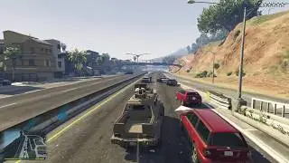 GTA 5 | Michael, Trevor & Franklin vs Army! Hijacked Armored Vehicle Attack on Fort Zancudo! 💥🚓🔥