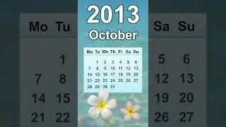 October 2013 Calendar