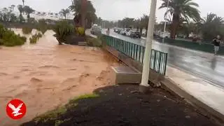 Lanzarote hit by floods as Canary Islands declare state of emergency