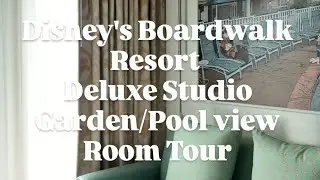 Disney's Boardwalk Villas- Deluxe Studio | Garden/Pool View Room Tour