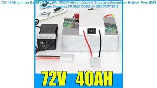 Free Shipping 72V 40AH Lithium Battery Pack  84V 3000W Electric bicycl