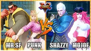 SFV AE 🔥 SHAZYY (Cody) & PUNK (Lucia) vs ALEX VALLE (E. Honda) & MO-JOE (Poison) 🔥 SF5 TenSFV