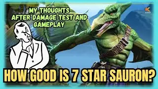 How Good is 7 star unawakened Sauron?  Sauron Damage Testing and Gameplay! #sauron #mcocraz #mcoc