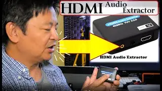 How to split or extract audio from HDMI signal for video projector, Blu Ray DVD players #HDMIaudio
