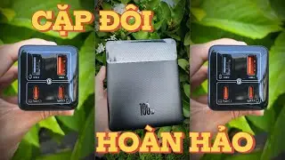 Cặp đ&ocirc;i ho&agrave;n hảo, pin dự ph&ograve;ng Baseus Blade 100W v&agrave; củ sạc Gan 6 100W