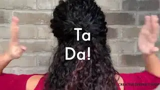 How to use twist pins for CURLY HAIR