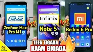 Asus Zenfone Max Pro M1 Vs Infinix Note 5 Vs Redmi 6 Pro - Full comparison - Best Budget Smartphone?