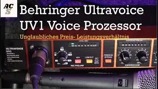 Behringer Ultravoice  UV1 | Mikrofon Vorverstarker | Voice Prozessor | USB Interface