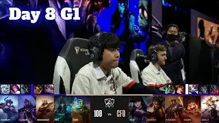 100 vs CFO | Day 8 LoL Worlds 2022 Main Group Stage | 100 Thieves vs CTBC Flying Oyster - full game