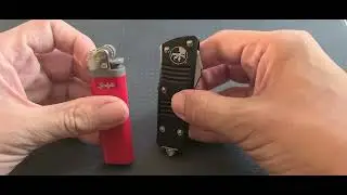 Microtech Mini Troodon D/E Size Comparison. #microtech #knife #comparison