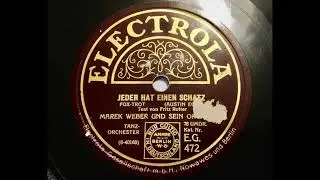 Orchester Marek Weber - Jeder hat einen Schatz