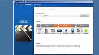 Free FLV to AVI MP4 Converter demonstration