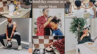 UK LIVING VLOG; School day routine as a single Mom | The kids made dinner | Adopting healthy habits
