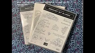 #Stampin&rsquo; Up! Neue  Kollektion Perfekt passende Blumen ab 1  November bestellbar