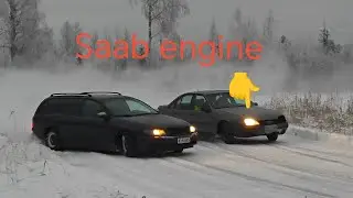Opel omega b 3.0 v6 automatic + saab engine omega A icetrack drifting