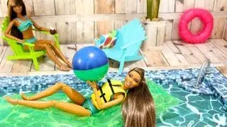How to Make a Doll Swimming Pool - Doll Crafts