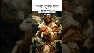 Jesus the Good Shepherd 🐑  John 10:14 Bible Verse #bibleactivities #bibleversequote #dailyword