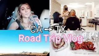 ROAD TRIP VLOG FROM CA TO TEXAS!! (Trying Dutch Bros, Habit Salon, and MORE)