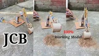 How To Make Hydraulic Powered jcb  Arm By cardboard  #towerideas #jcb  #hydraulic  