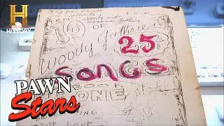 HISTORIC Woody Guthrie Songbook is ULTRA RARE (Season 9) | Pawn Stars