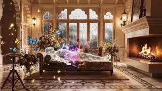 Calm Night Snowfall 🌙 Relaxing Music for Deep Sleep & Peaceful Mind