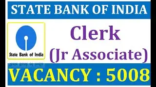 SBI CLERK 2022 NOTIFCATION  | Junior Associate (Customer Support & Sales) State Bank of Inida 2022