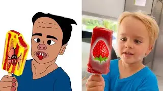 Chris and Niki explore Mom's ice cream truck Drawing Meme vlad and niki