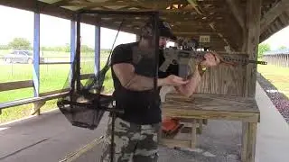 Jason Blaha Demonstrates His Proficiency With a Rifle!