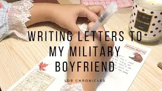 Writing letters to my military boyfriend | no talking | asmr 💌